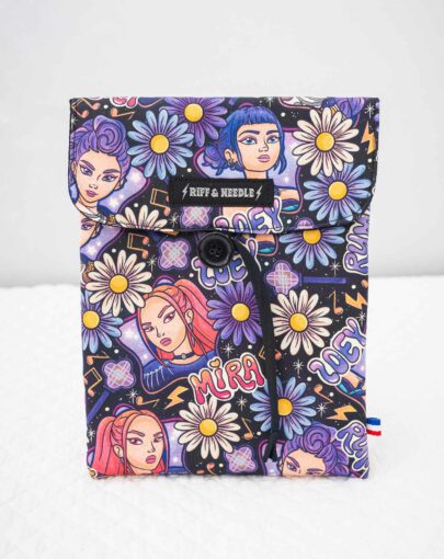 Pochette manga cousue main en France