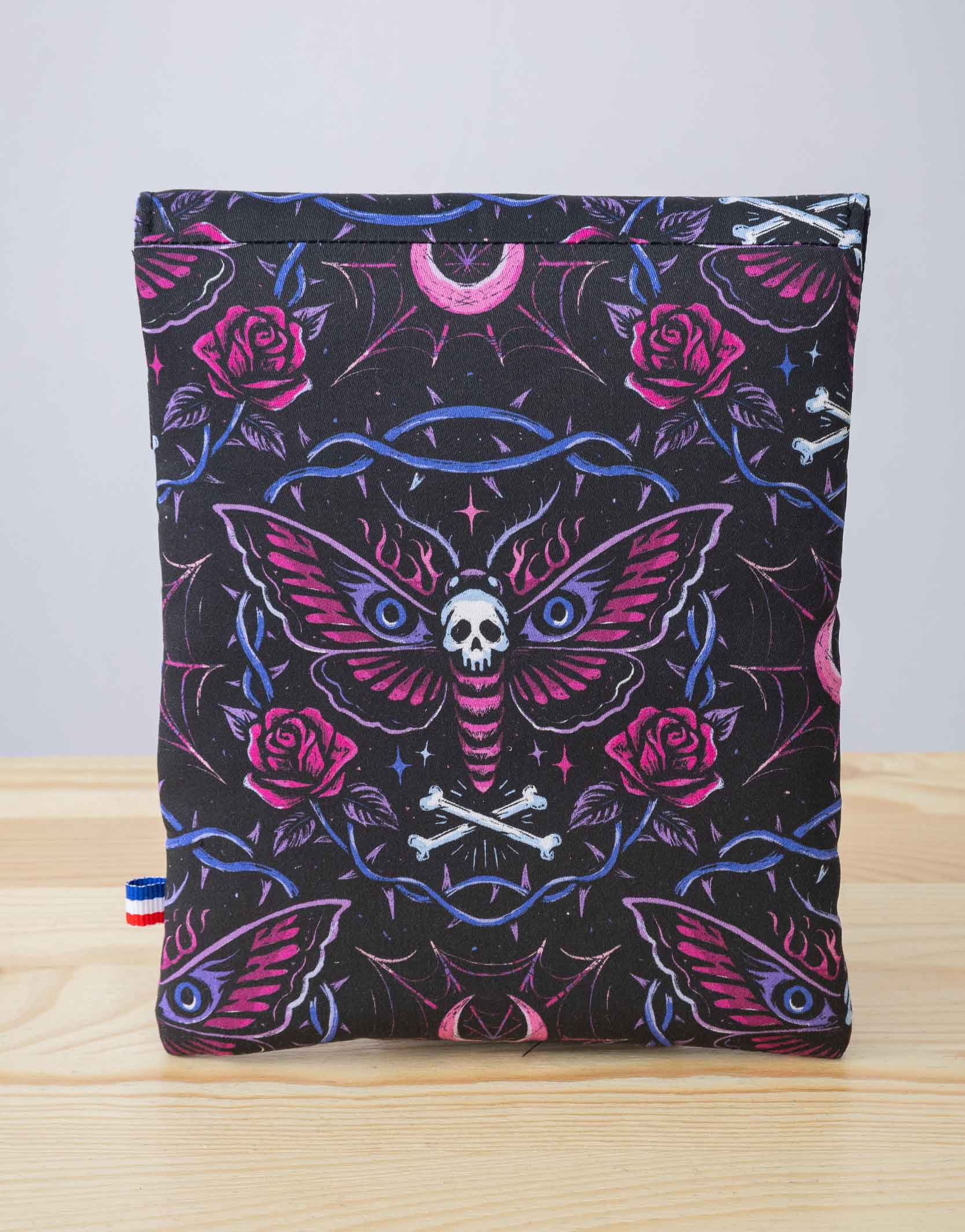 Pochette liseuse 7 pouces Papillon dark